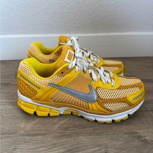 Nike Vibrant Yellow and Silver Sneakers